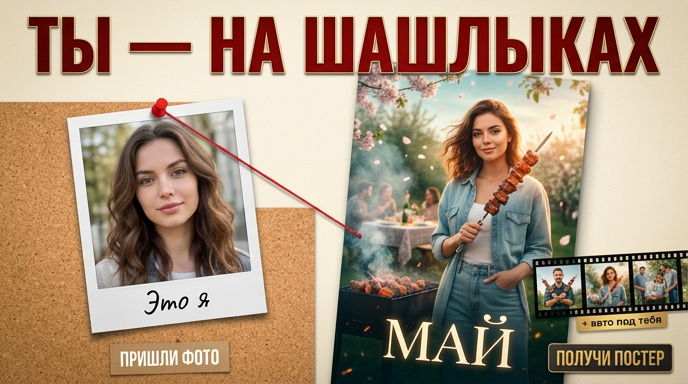 🍢 На шашлыки! Май у мангала